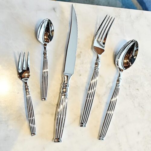 European-Style 304 Stainless Steel Flatware Set High-Grade Retro Western-Style Hotel Steak Knife Household Fork Spoon Forged