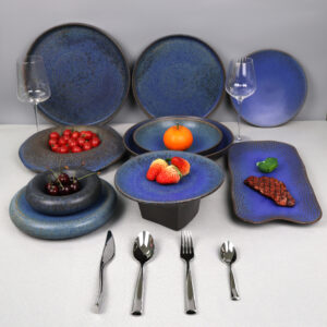 Premium Porcelain Plates & Dish Set - Durable Cutlery Set for Hotel Restaurants Fine Dinnerware Sets & Tableware