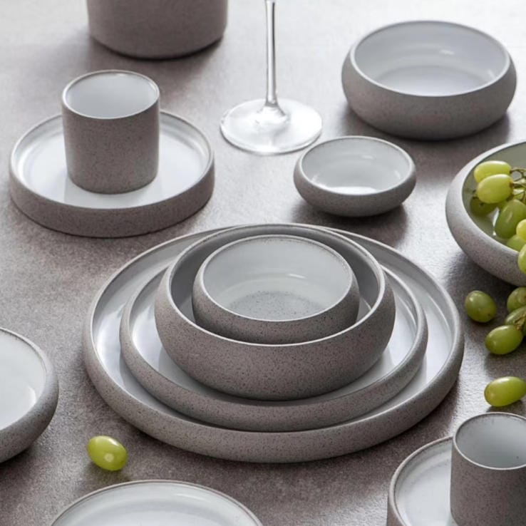 Brett kiln change gray stoneware tableware set