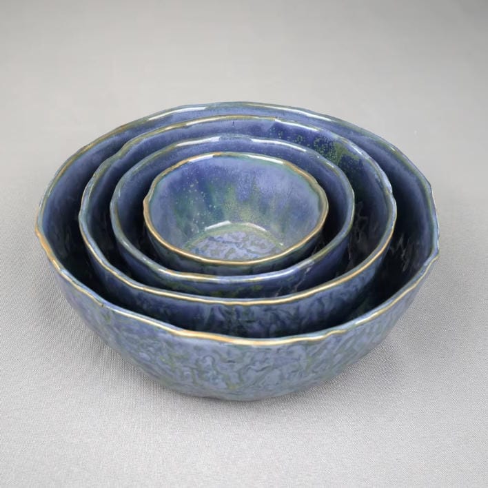 custom kiln change ceramic bowl sets