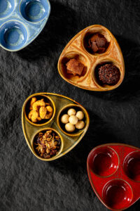 Elegant High - Bone China Divided Serving Dishes for Sauces  Snacks