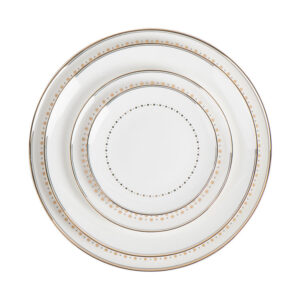 Tableware Crockery High Quality Unique Design Modern White Hotel Restaurant Wedding Banquet Ceramic Porcelain Dinner Plates