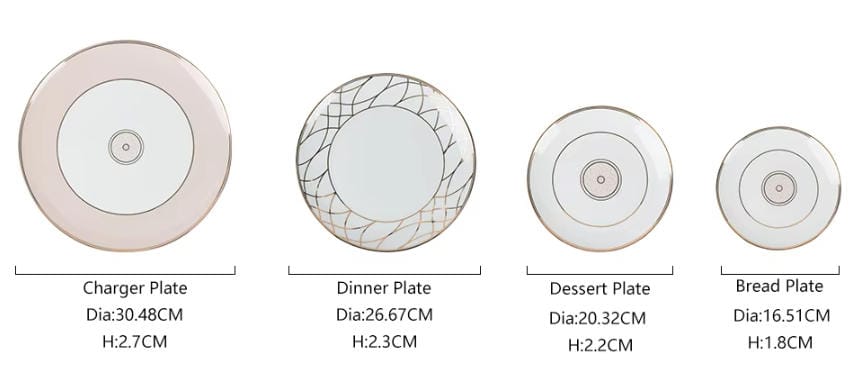 fine bone china wedding plate set