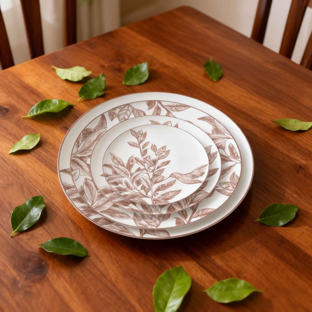 bone china patterned dinnerware sets