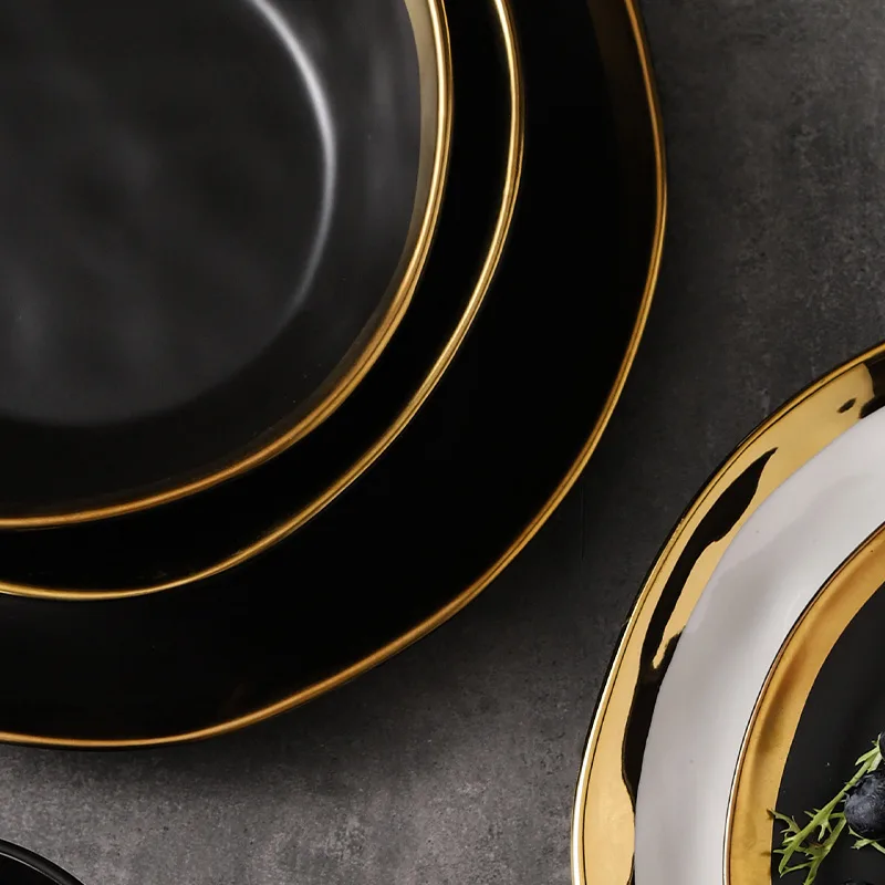 Gold rimmed plate