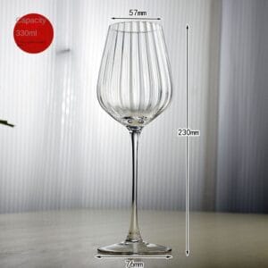 Custom Vertical Stripe Wine Champagne Glasses