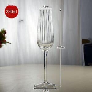Custom Vertical Stripe Wine Champagne Glasses