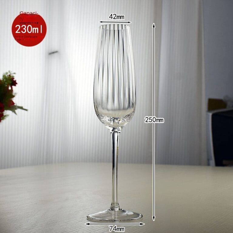 Custom Vertical Stripe Wine Champagne Glasses