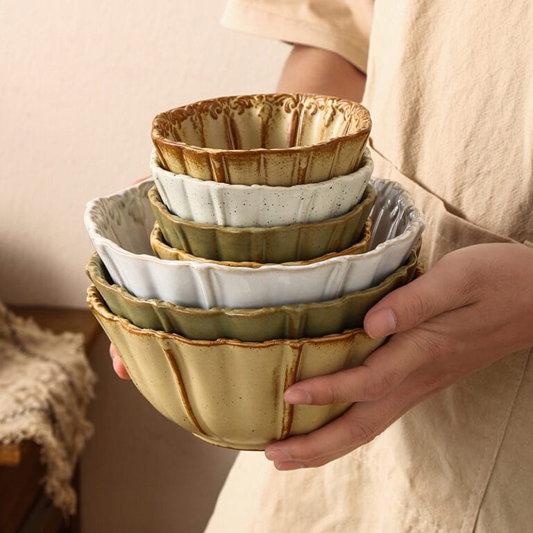 kiln change ceramic tableware set European pastoral style