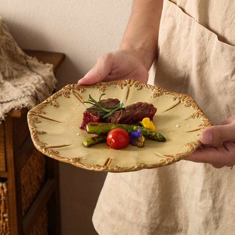 kiln change ceramic tableware set European pastoral style