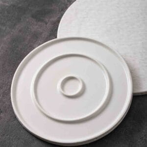 Matte White Stone-Grain Ceramic Crockery Set