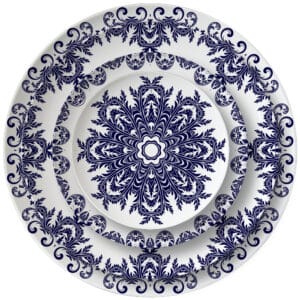 wedding bone china blue patterned dinnerware sets
