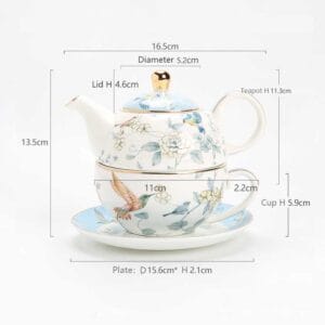 Brett porcelain teapot gift set