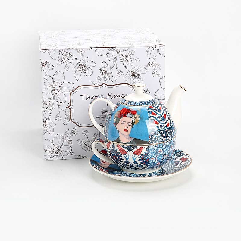 custom bone china teapot gift set