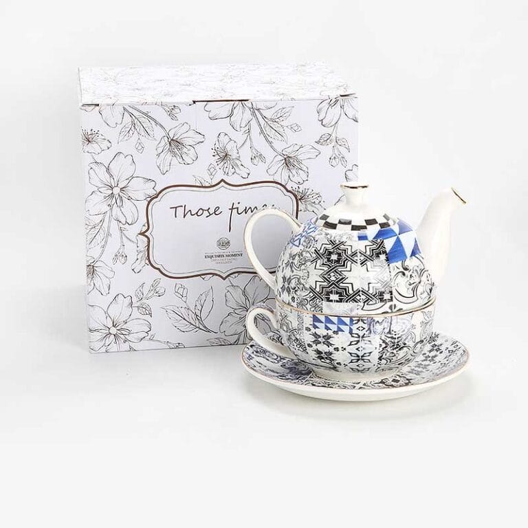 custom bone china teapot gift set