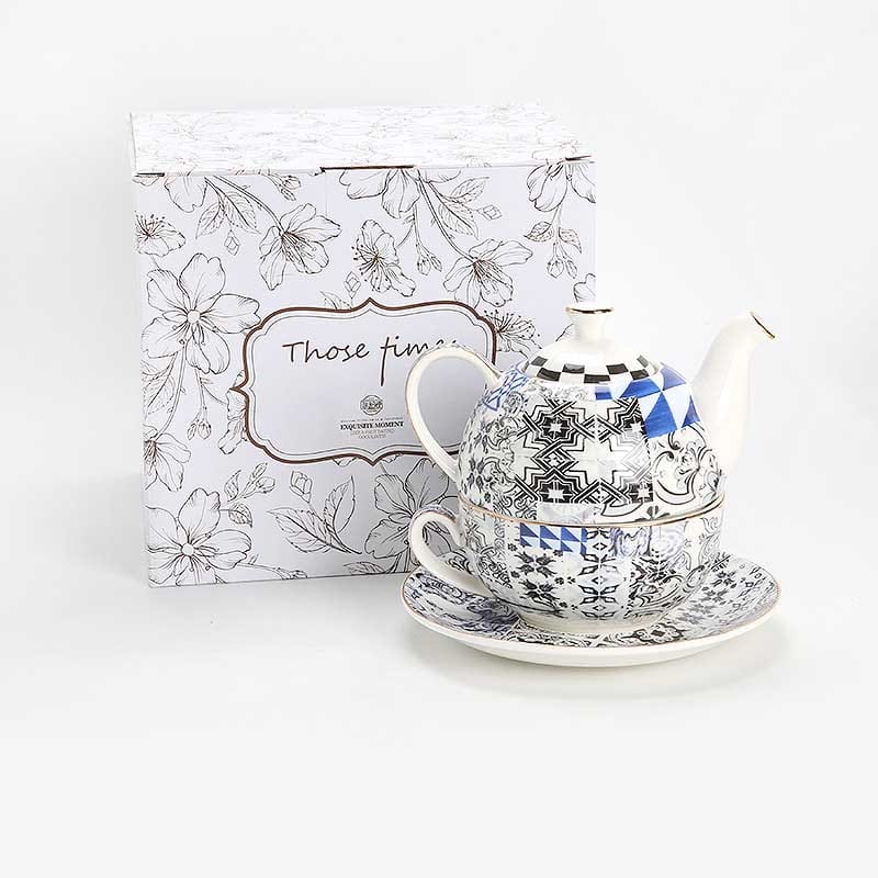 custom bone china teapot gift set