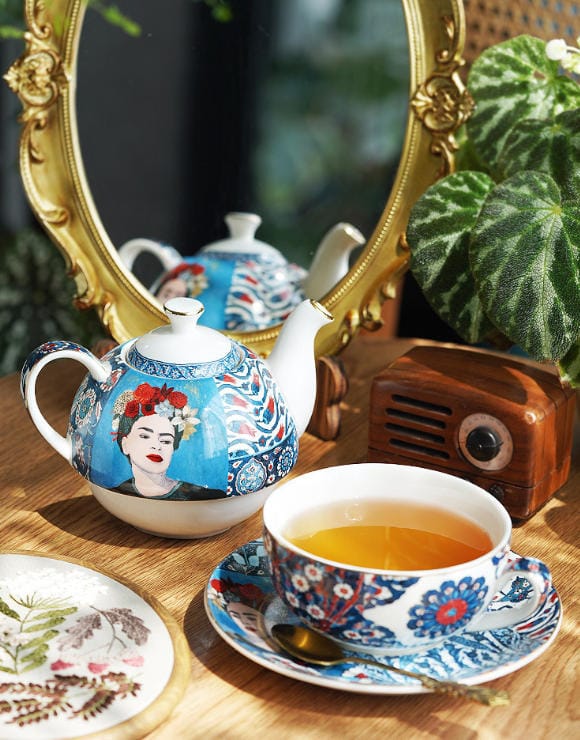 custom bone china teapot gift set