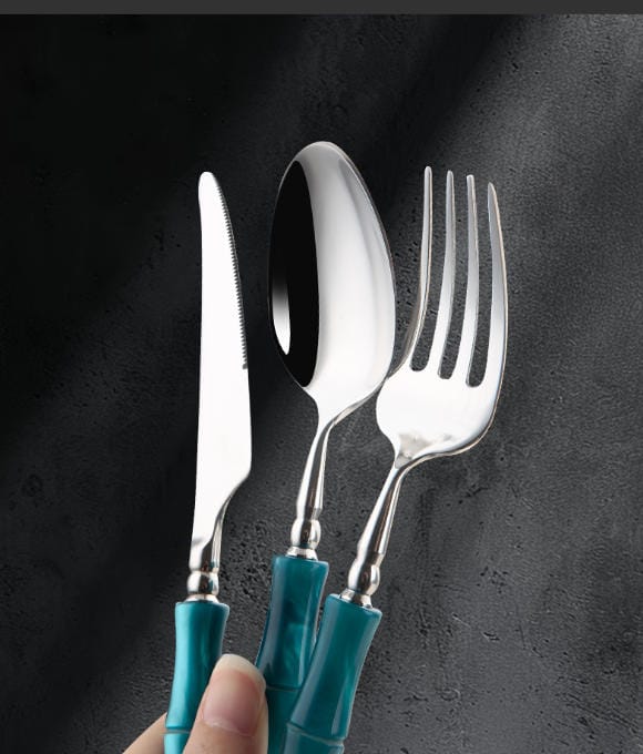 custom acrylic bamboo cutlery set