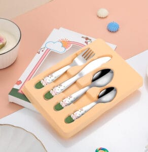 custom child cutlery set