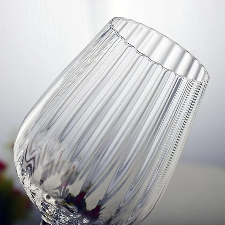Custom Vertical Stripe Wine Champagne Glasses