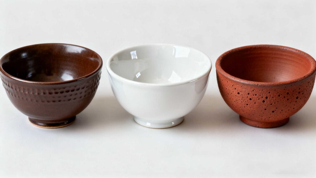 Stoneware vs. Porcelain vs. Earthenware