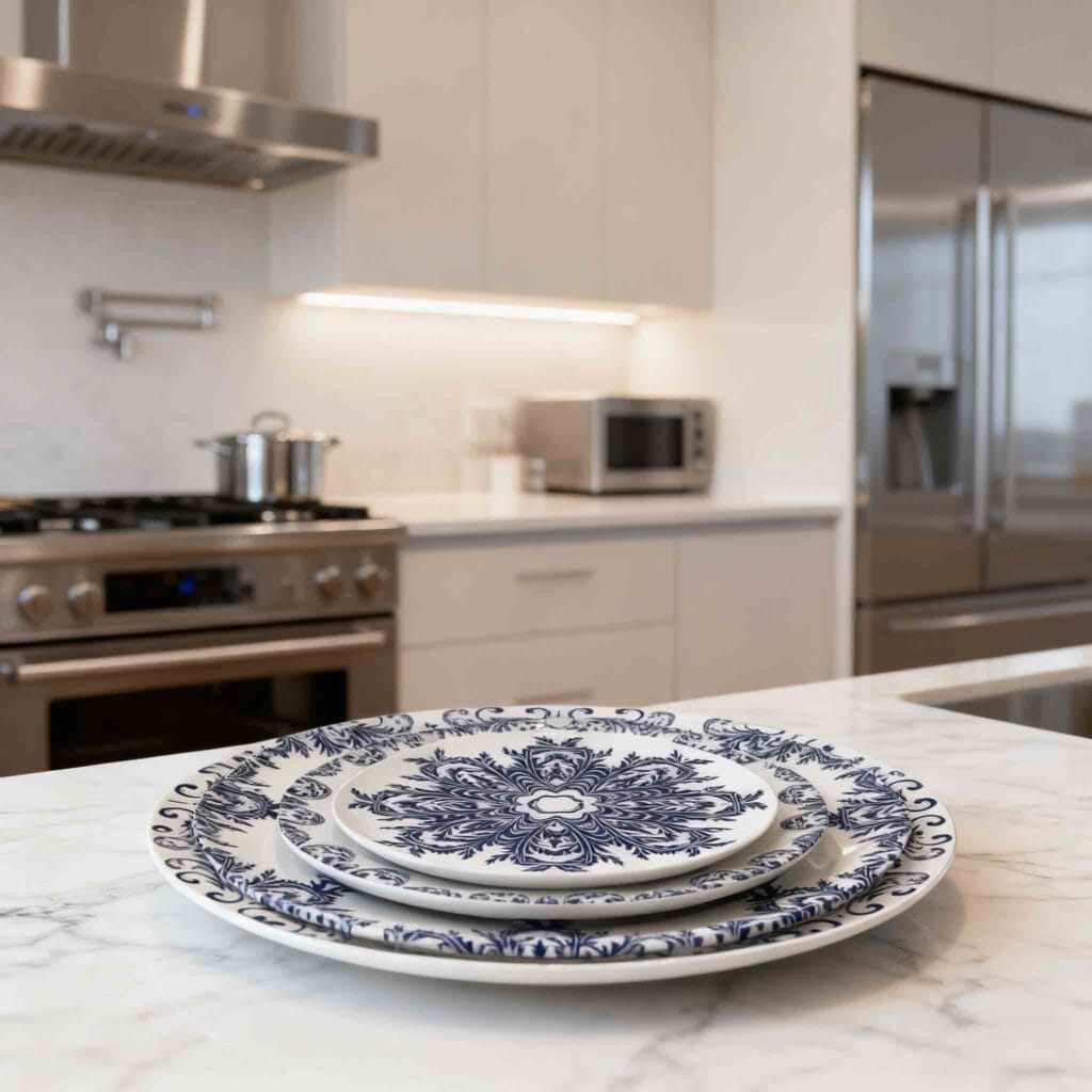 bone china blue patterned dinnerware sets