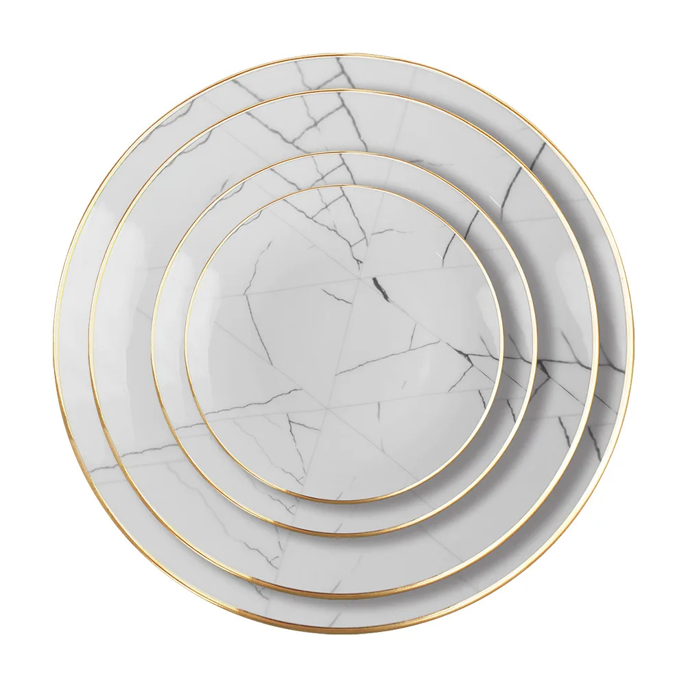 gold rimmed plate