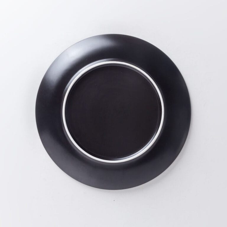 black gold marble pattern plate