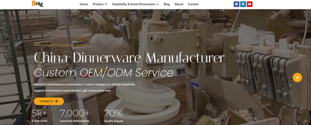 top 10 ceramic dinnerware manufacturer China-1