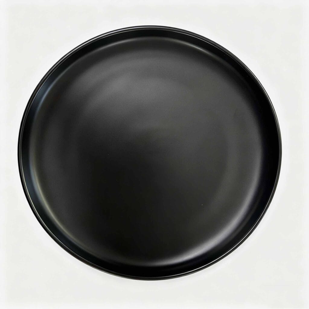 High-end Matte Black coffee set plate