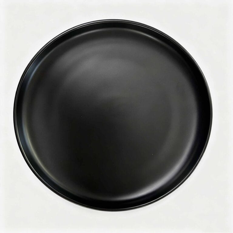 High-end Matte Black coffee set plate