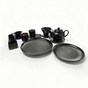 High-end Matte Black coffee set