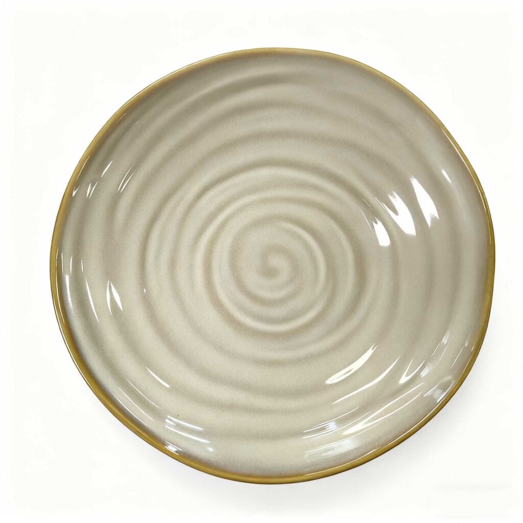 Japanese Beige Kiln Change ceramic bowl