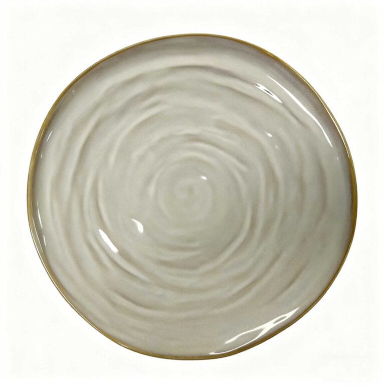 Japanese Beige Kiln Change ceramic plate