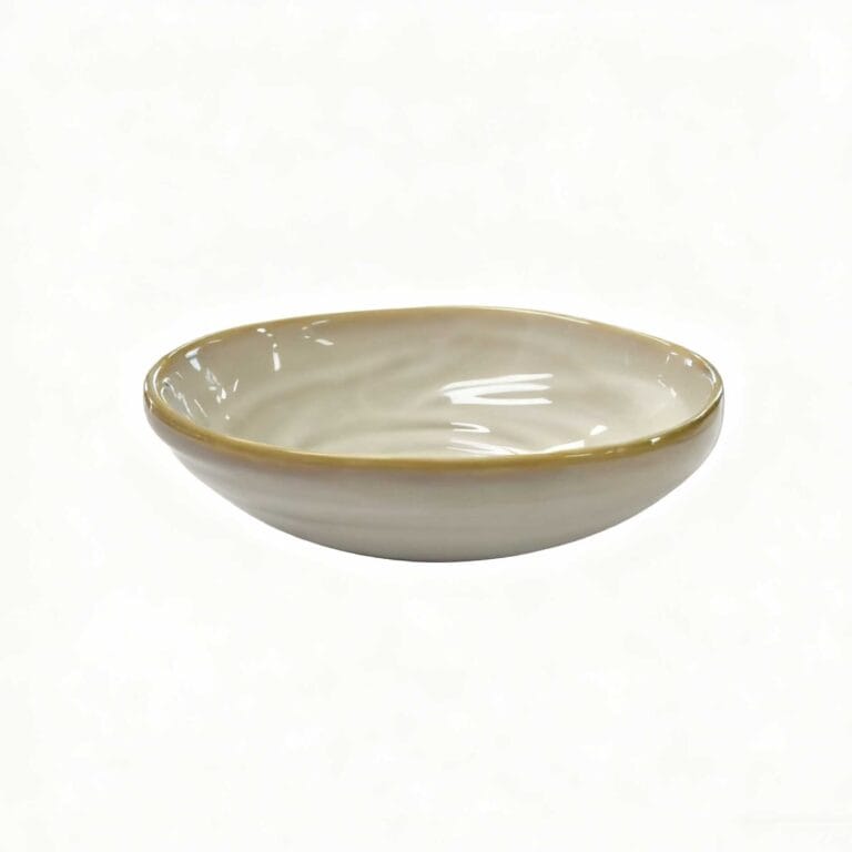 Japanese Beige Kiln Change ceramic bowl