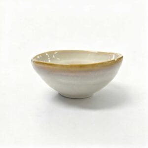 Japanese Beige Kiln Change ceramic sauce bowl