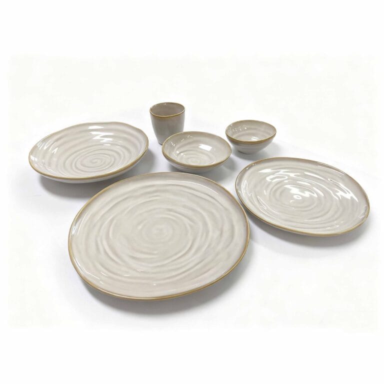 Japanese Beige Kiln Change ceramic tableware set