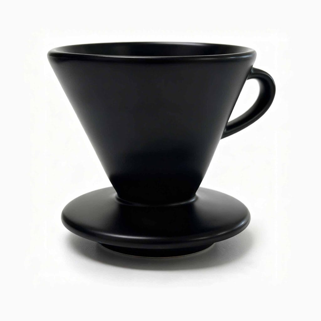 High-end Matte Black coffee set filter