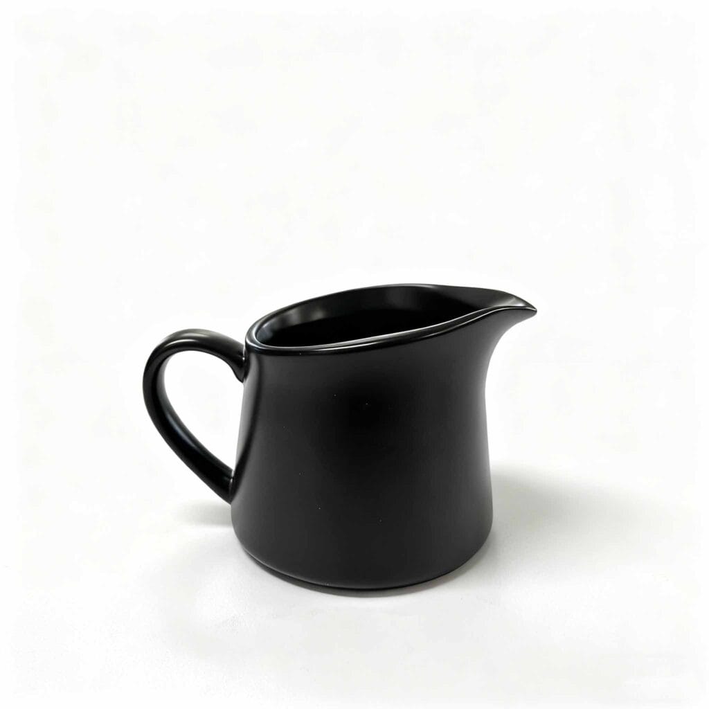 High-end Matte Black coffee set milk jug