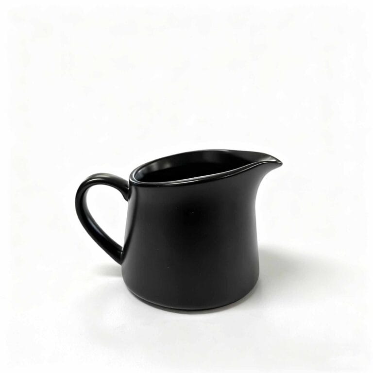 High-end Matte Black coffee set milk jug