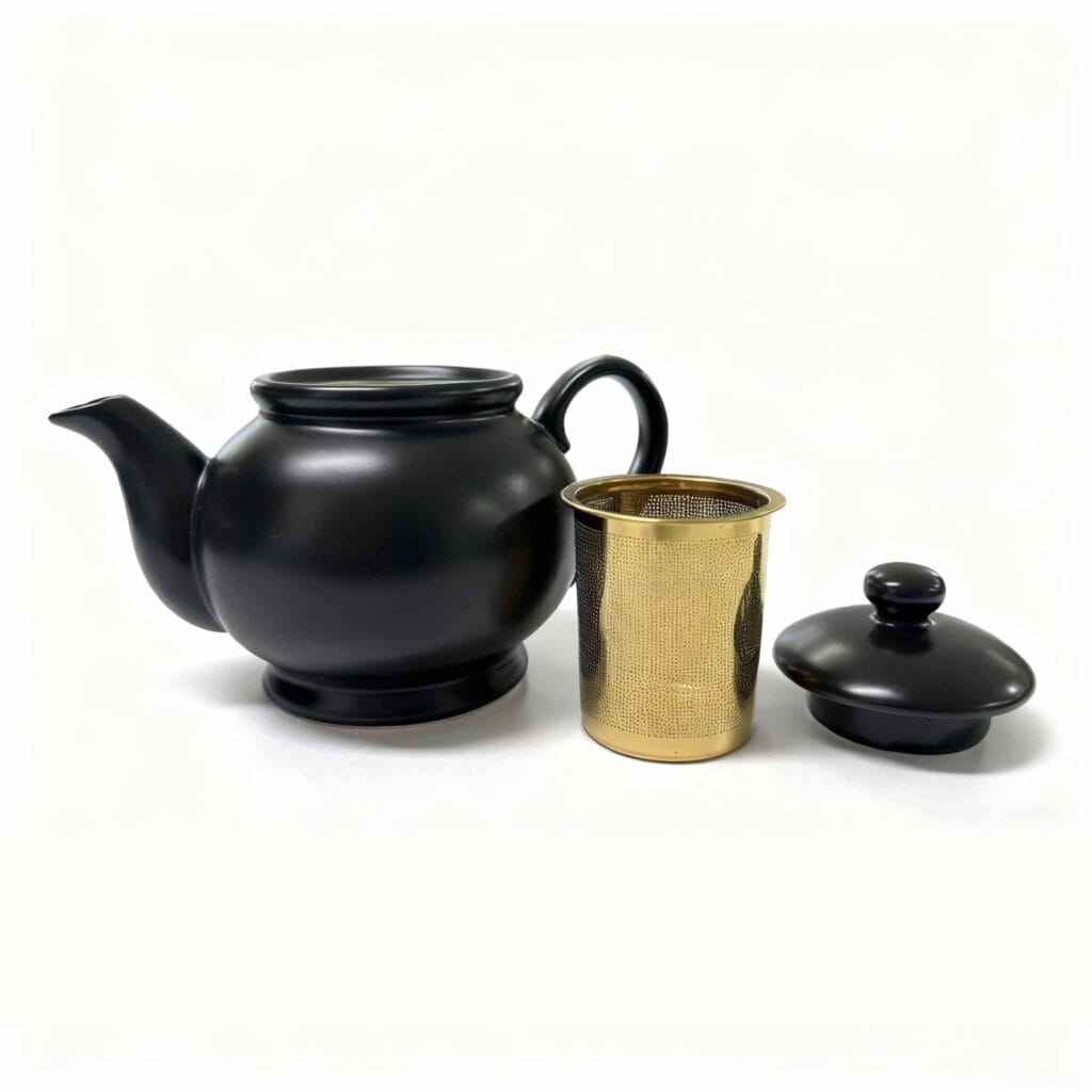 High-end Matte Black coffee set teapot
