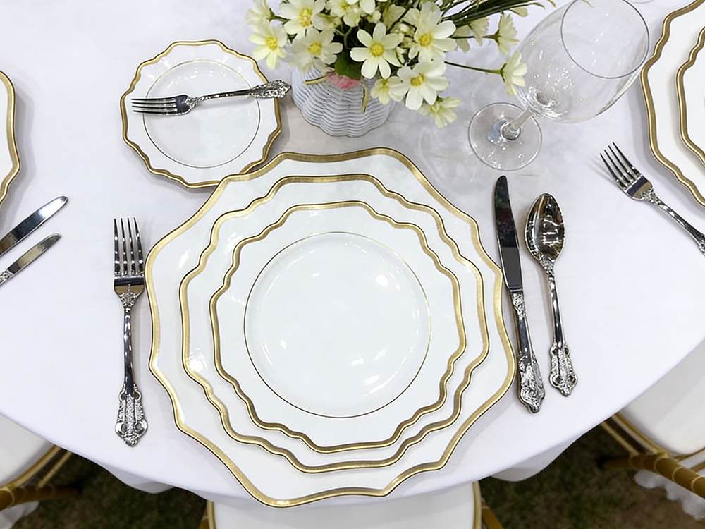 Wedding Venue Dinnerware Requirements - bone china wedding dinnerware