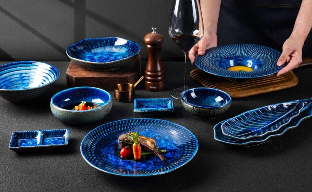 high-temperature kiln change ceramic dinner set