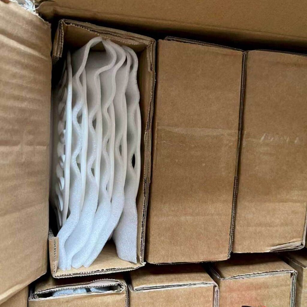 White Hollowed-Out Woven Porcelain Wedding Plate Set