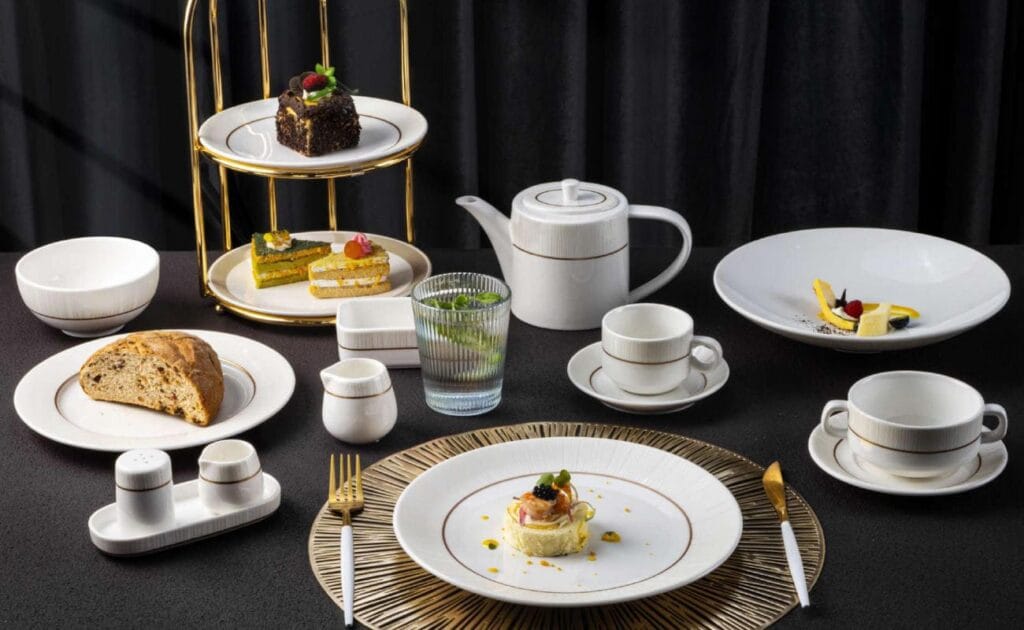 Porcelain dinner set