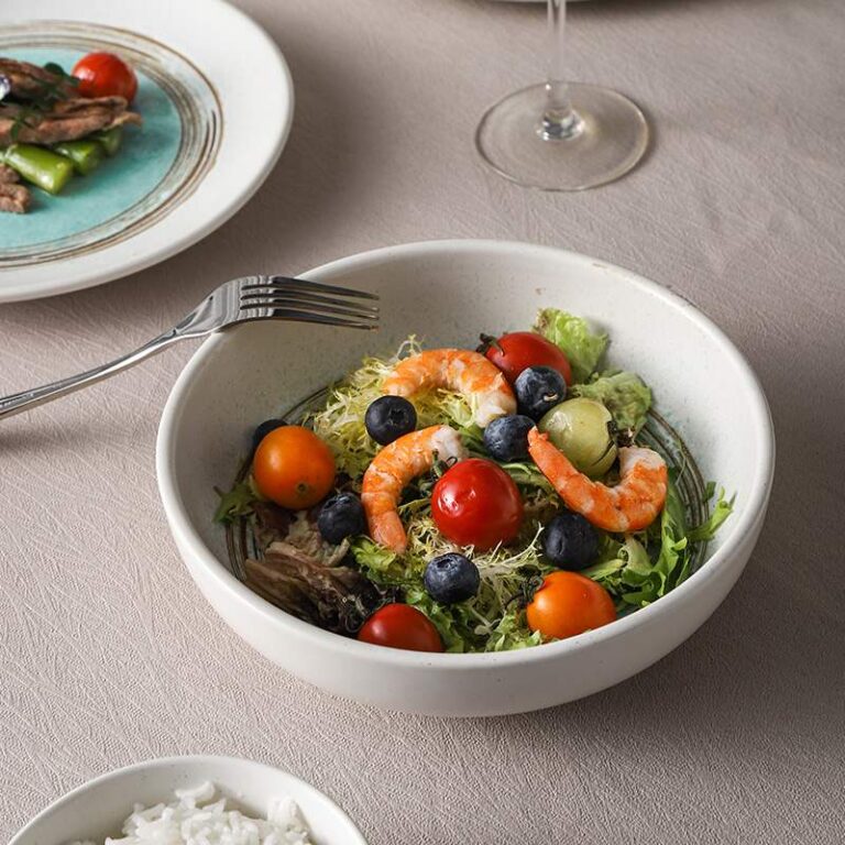 Retro Turquoise Kiln-Change Glaze Ceramic Tableware Set