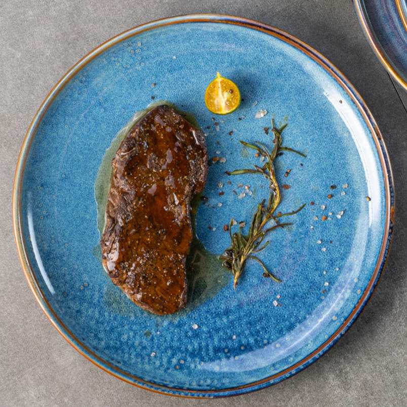 Deep Sea Blue Kiln-Change Glaze Ceramic Tableware Set