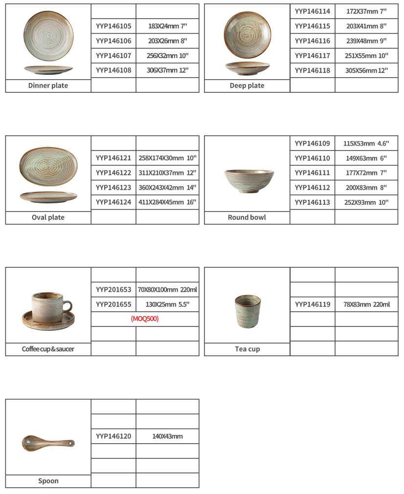 Light Celadon Gray Kiln-Change Glaze Ceramic Dinnerware Set