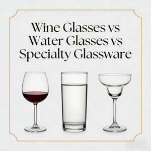 Wine Glasses vs Water Glasses vs Specialty Glassware