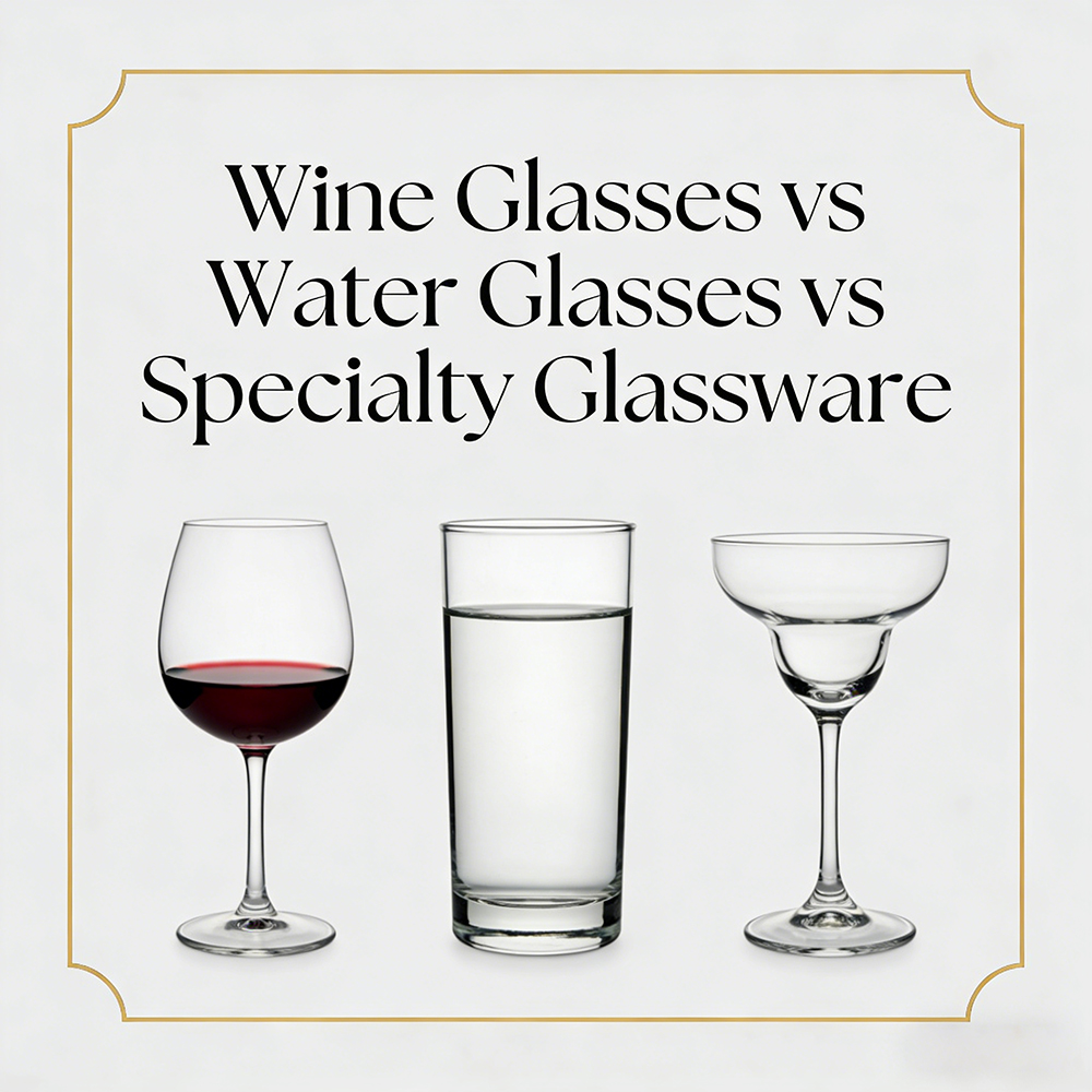 Wine Glasses vs Water Glasses vs Specialty Glassware